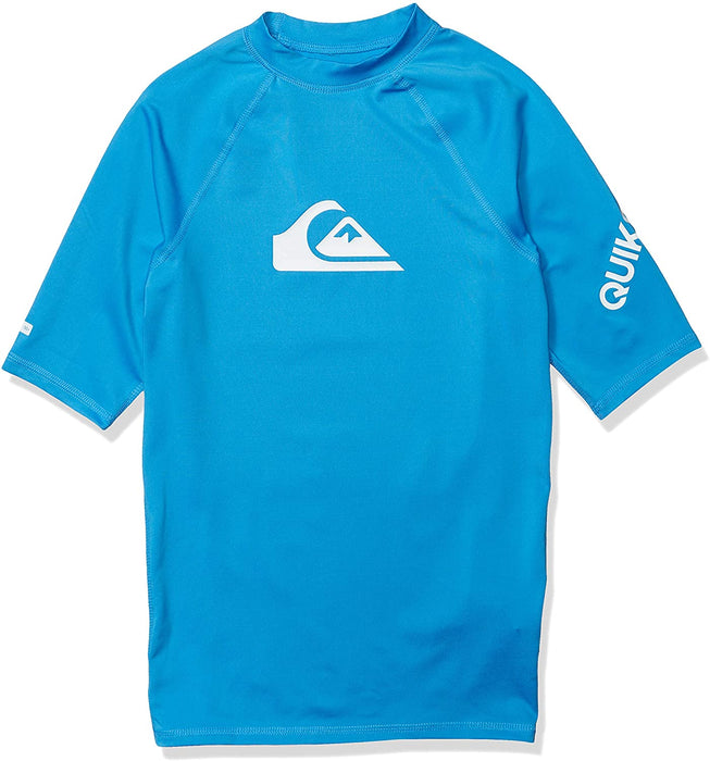 Quiksilver Boys' Big Time Short Sleeve Youth Rashguard Surf Shirt