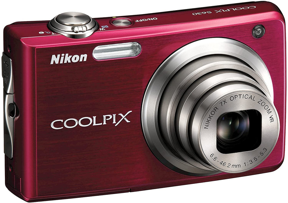 Nikon Coolpix S630 12MP Digital Camera with 7x Optical Vibration Reduction (VR) Zoom and 2.7 inch LCD (Midnight Blue)