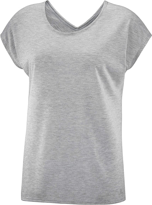 Salomon Women's Standard Comet Short Sleeve TEE W, black/ebony/Heather