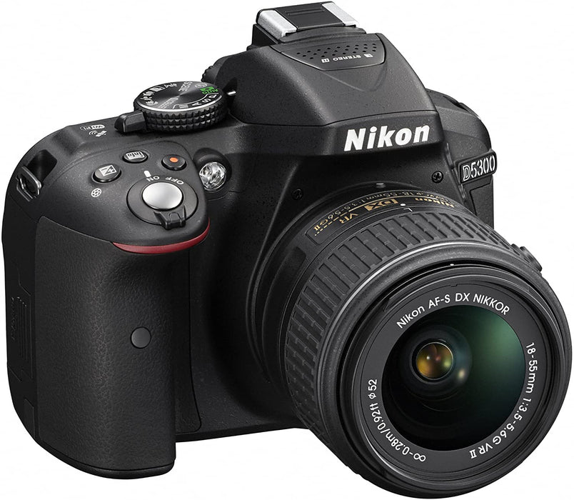 Nikon D5300 24.2 MP CMOS Digital SLR Camera with 18-55mm f/3.5-5.6G ED VR II Auto Focus-S DX NIKKOR Zoom Lens - International Version (No Warranty)