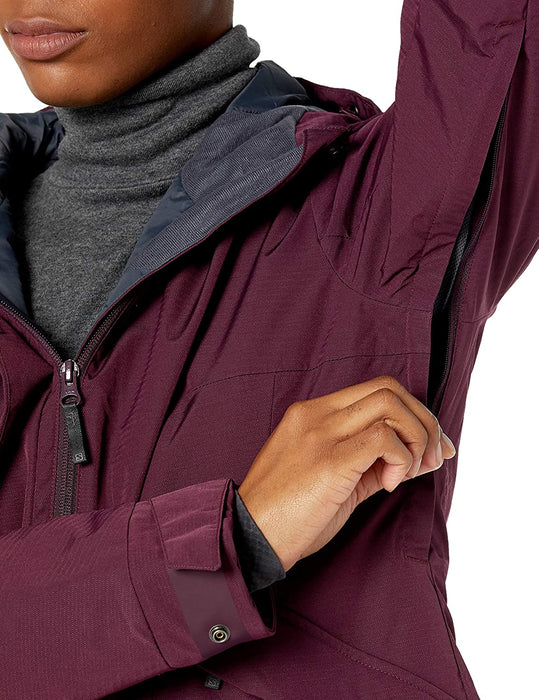 Salomon Snow Rebel Women's Ski Jacket, Winetasting/Heather