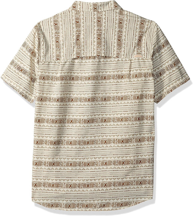 Quiksilver Men's Wake Koro Miri Button Down Shirt with Back Vent