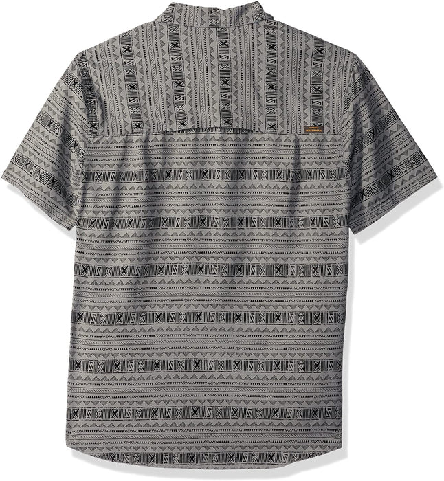 Quiksilver Men's Wake Koro Miri Button Down Shirt with Back Vent