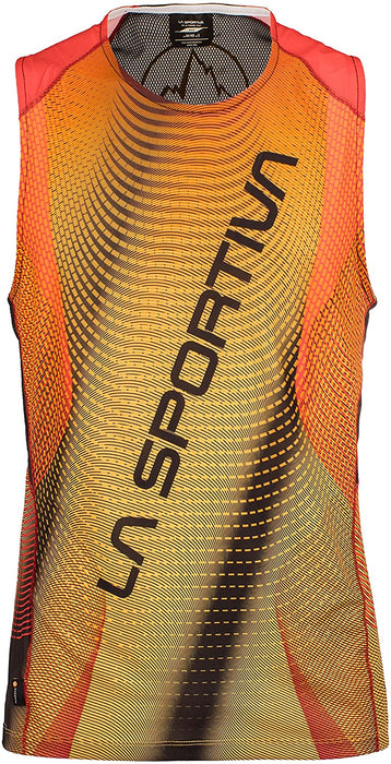 La Sportiva Men's Velocity Tank - Black/Yellow - M