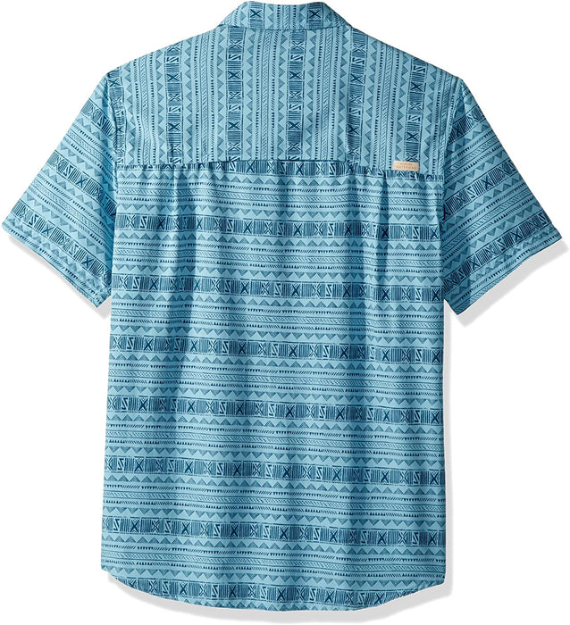 Quiksilver Men's Wake Koro Miri Button Down Shirt with Back Vent