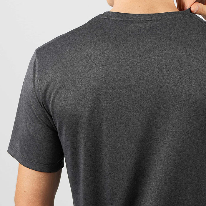 Salomon Men's Standard Agile Graphic TEE M, alloy/Heather