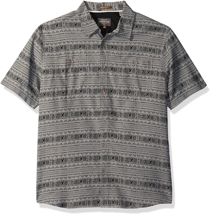 Quiksilver Men's Wake Koro Miri Button Down Shirt with Back Vent