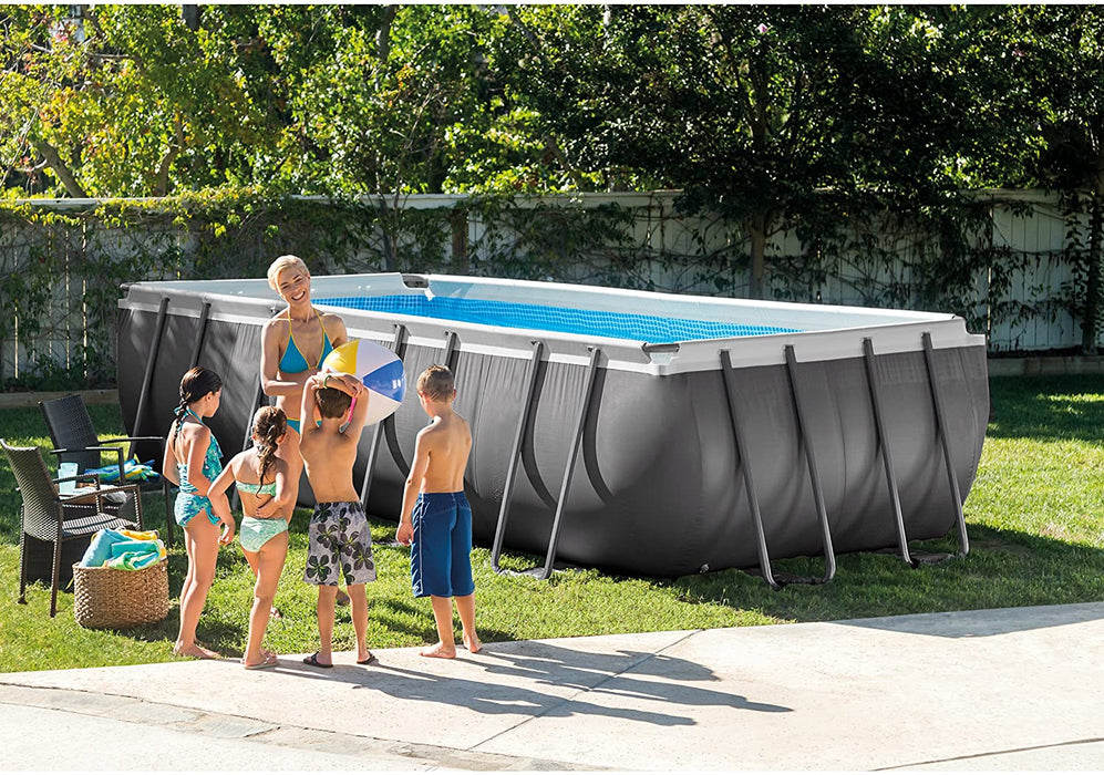 Intex 18ft X 52in Ultra Frame Pool Set with Sand Filter Pump, Ladder