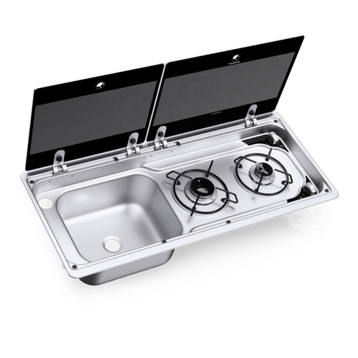 DOMETIC TWO-BURNER HOB AND SINK COMBO - Dometic M09722LAM