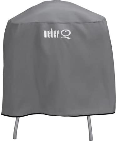 Weber Q Full Lenght Vinyl Cover For Q Series Grill on Cart or Stand 6556