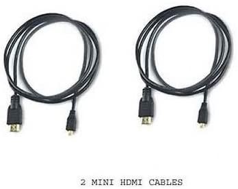 Two 2 HDMI Cables for Canon S100 EOS-1D X ELPH 510 HS, Canon 310 HS, Canon IXUS 1100 is 230 HS