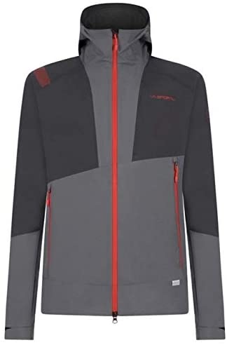 La Sportiva Mars Jacket - Men's, Carbon/Poppy, Small, L02-900311-S