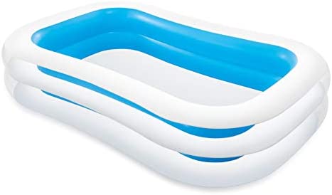 Intex Swim Center Family Inflatable Pool, 103" X 69" X 22", for Ages 6+