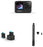 GoPro Hero9 Black Waterproof Action Camera Bundle, Includes Dual Battery Charger, Carrying Case, El Grance Extension Pole, 2 Batteries