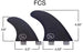 Ho Stevie! Quad Surfboard Fins (4 Fins) - FCS or Future Sizes, with Fin Bag, Screws, Wax Comb and Fin Key