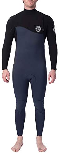 Rip Curl FLASHBOMB 4/3 Zip Free Fullsuit Wetsuit, Stealth, Small