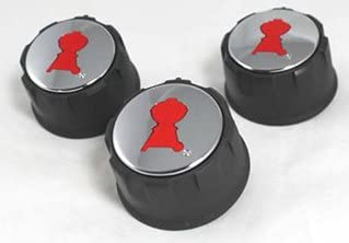 Weber # 69893 Set of 3 Control Knobs Spirit 300 Series (with Up Front Controls) Years 2013 and Newer
