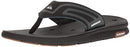 Quiksilver Men's Amphibian Plus Sandal, Black/Black/Grey, 6 D US