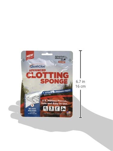 Quikclot Sport Brand Advanced Clotting Sponge ,Stop Bleeding Fast, 50 Gram Package