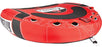 CWB Cruzer 3 RiderInflatable Concave Deck Water Towable Tube, Red
