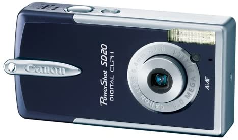 Canon Powershot SD20 5MP Ultra Compact Digital Camera (Garnet) (OLD MODEL)