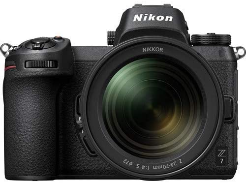 Nikon Z 7 Mirrorless FX-Format Digital Camera with 24-70mm Lens - Bundle 64GB Memory Card + EN-EL15 Li-on Battery + External Rapid Charger + 72mm 3 Pc Filter Kit and More - International Version