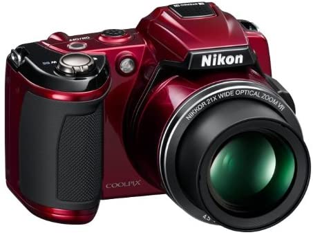 Nikon COOLPIX L120 14.1 MP Digital Camera with 21x NIKKOR Wide-Angle Optical Zoom Lens and 3-Inch LCD (Red) (OLD MODEL)
