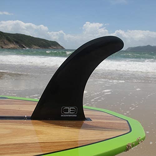 OCEANBROAD 8'' 9'' 10'' Surf SUP Fin No-Tool Fin Screw Single Center Fin 8 9 10 Inch for Surfboard Longboard Paddleboard