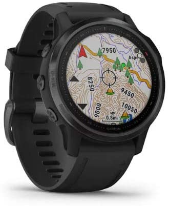 Garmin Fenix 6S Pro Multisport GPS Smartwatch (Black with Black Band) Performance Bundle (4 Items)