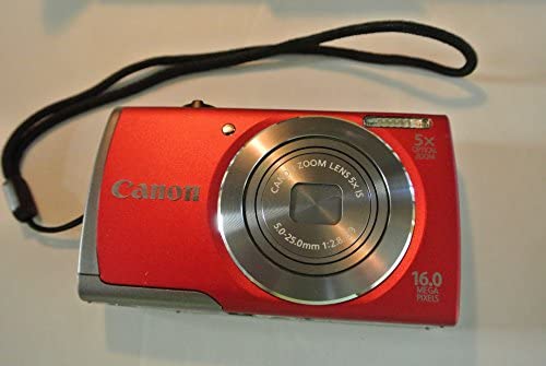 Canon PowerShot A3500 IS 16MP Digital Camera with 5x Optical Image Stabilized Zoom, 3.0-Inch LCD (Red)