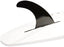 DORSAL Surf & SUP Fin - No Tool Fin Screw - Center Fin for Longboard, Surfboard & Paddleboard Black Black 7" Inch