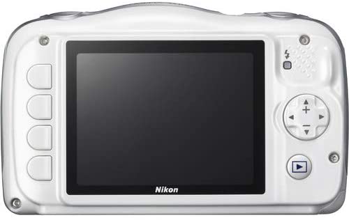 Nikon COOLPIX W100 Waterproof Rugged Digital Camera White - Bundle with Carrying Case + 32GB Sandisk Memory Card + More