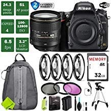 Nikon D750 DSLR Full Frame Camera with 24-120mm VR Lens + 4 Piece Macro Close-Up Set + 3PC Filter Kit (UV FLD CPL) + Tripod + Backpack + Extended Bundle 2