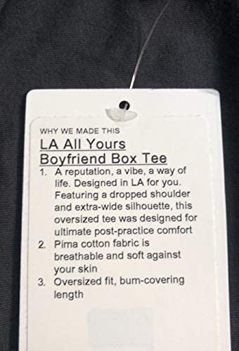 Lululemon LA All Yours Boyfriend Box TEE - BLK