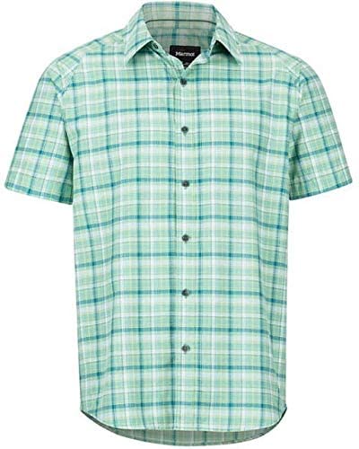 Marmot Agrozonda Short Sleeve Shirt - Men's, Pond Green, 2XL, 42190-4570-XXL