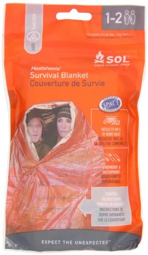 Adventure Medical Kits Sol Survival Blanket, Two Person, 3.2-Ounce (pack Of 2)