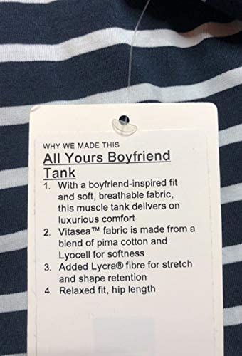 Lululemon All Yours Boyfriend Tank -YANW (Yachtie Stripe True Navy White)