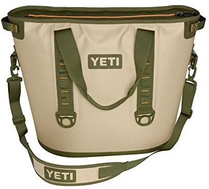 YETI Hopper 40 Portable Cooler Field Tan / Blaze Orange