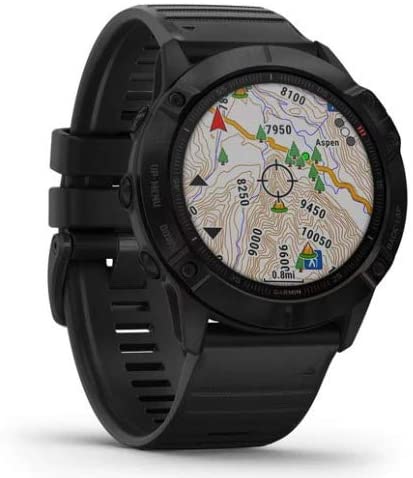 Garmin Fenix 6 Pro Multisport GPS Smartwatch (Black with Black Band) Performance Bundle (4 Items)