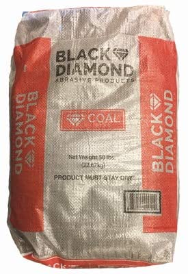 BLACK DIAMOND 07TSFBR5 Black Diamond Blend Coal Slag, Fine, 50-Lb. - Quantity 1