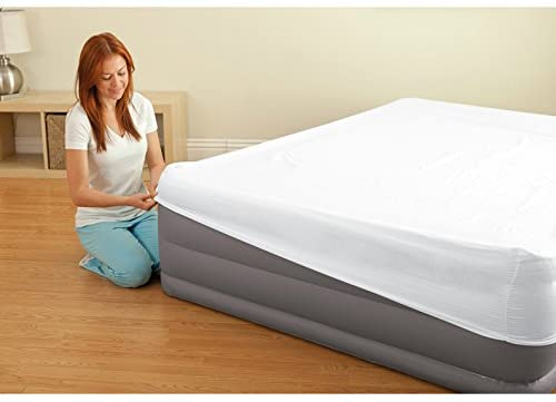 Intex Foam Top Elevated Airbed with Built-in Pump, Queen, Bed Height 20"