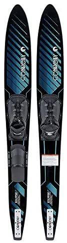 CWB Connelly 61200303-CON Eclypse Combo Waterskiing Lake Ocean Water Sport Skis w/ Front RTS Bindings 67-inch, Blue