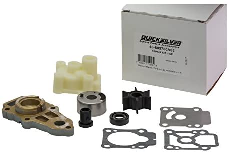 Quicksilver 803750A03 Replacement Water Pump Kit - Mercury and Mariner 8 through 9.9 Horsepower 4-stroke Outboards