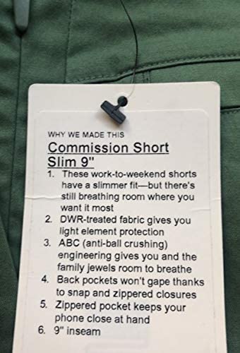 Lululemon Commission Short Slim 9" - GRNH (Green Haze)
