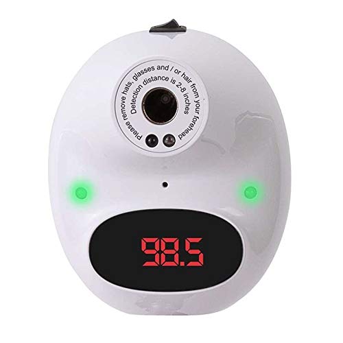 BLACK DIAMOND Infrared Instant LCD Readout No-Contact Wall Mounted Forehead Thermometer with Fever Alarm