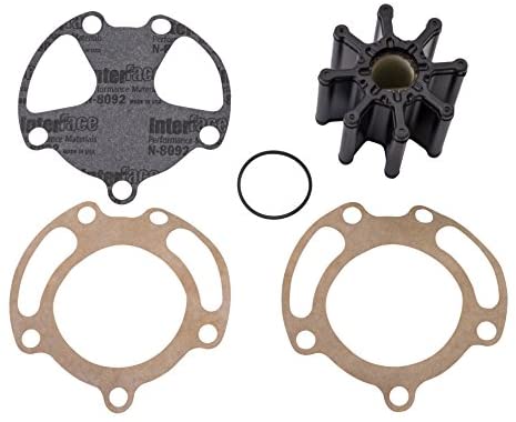 Quicksilver 59362A4 Sea Water Pump Impeller Replacement Kit - Bravo I, II and III with Two-Piece Pump Body