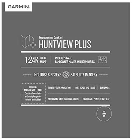 Garmin Huntview Plus, Preloaded microSD Cards With Hunting Management Units for Garmin Handheld GPS Devices