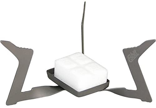 Esbit 11.5g (0.4 Ounce) Ultralight Folding Titanium Stove for Use with Solid Fuel Tablets