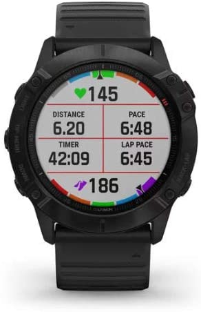 Garmin Fenix 6X Pro Multisport GPS Smartwatch (Black with Black Band) Performance Bundle (4 Items)