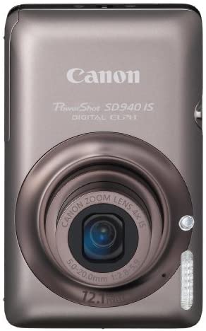 Canon PowerShot SD940IS 12.1MP Digital Camera with 4x Wide Angle Optical Image Stabilized Zoom and 2.7-inch LCD (Black)